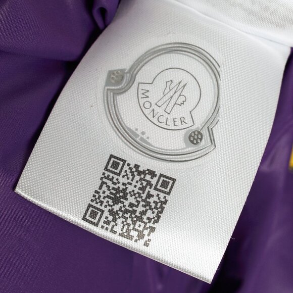 Moncler 8 Palm Angels Tim Black Shiny Logo-Patch Puffer - Picture 16 of 16